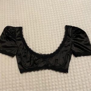 Princess Polly Puff Sleeve Satin Top